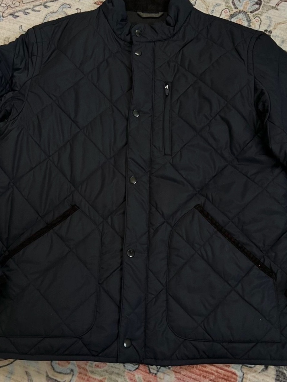 J. Crew navy blue Quilted Lightweight Jacket